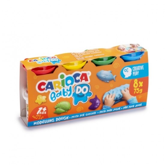 Πλαστοζυμαράκια Carioca Baby Do 431801+ set 8τεμ Χ 75gr Πλαστελίνες - Πλαστοζυμαράκια